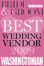 Washingtonian Bridge & Groom Best Wedding Vendor 2009 