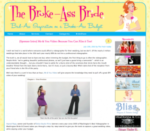 The best ever blog write up about Dolce's Me&You Video online course! Check out The Broke-Ass Bride's July 15, 2010 blog.