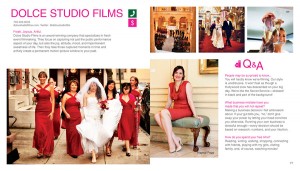 Dolce Studio Films featured in Crave DC, a 2010 book release heralded as "The Urban Girl's Manifesto"; owner Haynal Papp listed as one of the 100 women you need to know in DC.