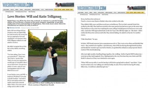 Washingtonian Love Stories: A happy customer steps behind the lens: Will and Katie chose dolce studio films to capture their wedding and were highly impressed by dolce studio films's professionalism and service. Katie contacted dolce studio films after the wedding and was a shooter with us for 2 years!