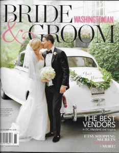 Washington's Prestigious Bride & Groom Magazine selects Dolce as Top Videographer Winter/Spring 2016